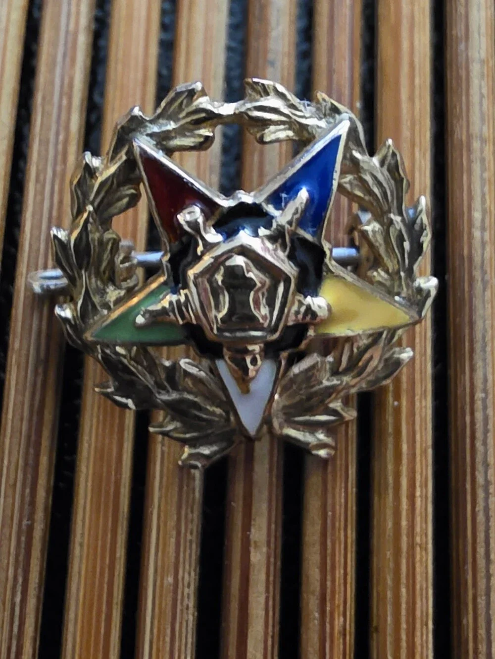 10k Eastern Star Yellow Gold Pin (Vintage)